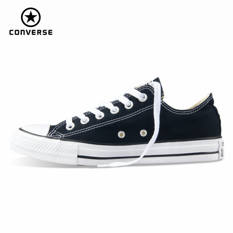 Original new Converse all star canvas shoes men's sneakers for men low classic Skateboarding Shoes black color free shipping