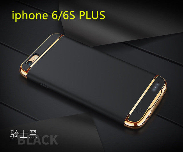 Wireless 3500mAh Back Clip Battery Charger Case Power Bank For iPhone 6 6s 6plus 6s plus Mobile Phone Holder Function Power Case