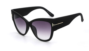2016 NEW Gradient Points Sun Glasses Tom High Fashion Designer Brands For Women Sunglasses Cateyes oculos feminino de sol