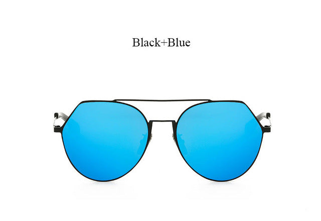 Fashion Pilot Mirror Sunglasses Women 2017 New Korea Brand Designer Lady Female Sun glasses UV400 Rose Gold Metal Frame Hot sale