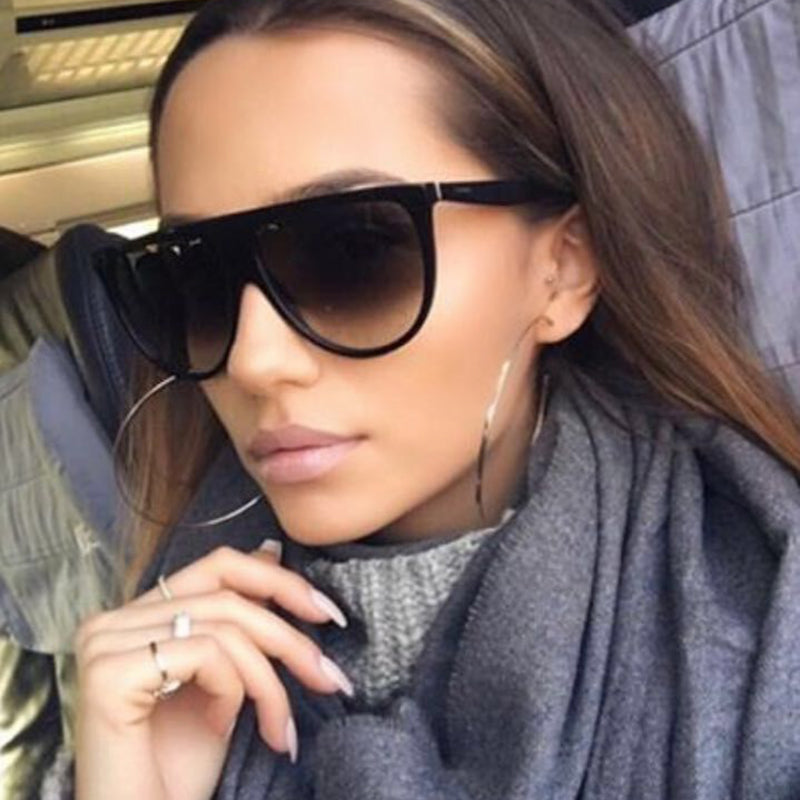 Winla Sunglasses Women Fashion Classic Style Retro Flat Top Acetate Gradient Unique Eyeglasses Female UV400 Oculos De Sol WL1021