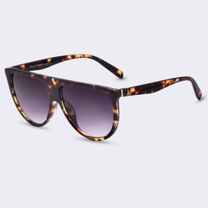 Winla Sunglasses Women Fashion Classic Style Retro Flat Top Acetate Gradient Unique Eyeglasses Female UV400 Oculos De Sol WL1021