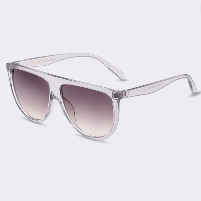 Winla Sunglasses Women Fashion Classic Style Retro Flat Top Acetate Gradient Unique Eyeglasses Female UV400 Oculos De Sol WL1021