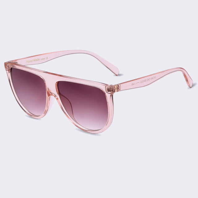 Winla Sunglasses Women Fashion Classic Style Retro Flat Top Acetate Gradient Unique Eyeglasses Female UV400 Oculos De Sol WL1021