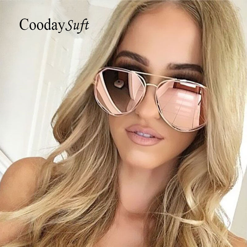 New Brand Designer Mirror Sunglasses Super Stars Men Women Hexagon Stylish UV400 Lovers Pilot Sun Glasses Top Quality 2017