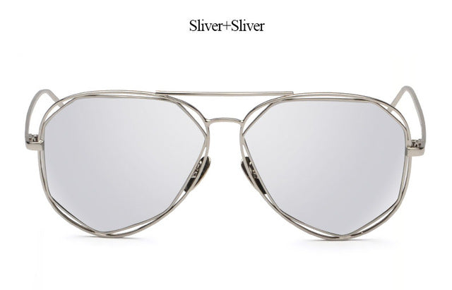 New Brand Designer Mirror Sunglasses Super Stars Men Women Hexagon Stylish UV400 Lovers Pilot Sun Glasses Top Quality 2017