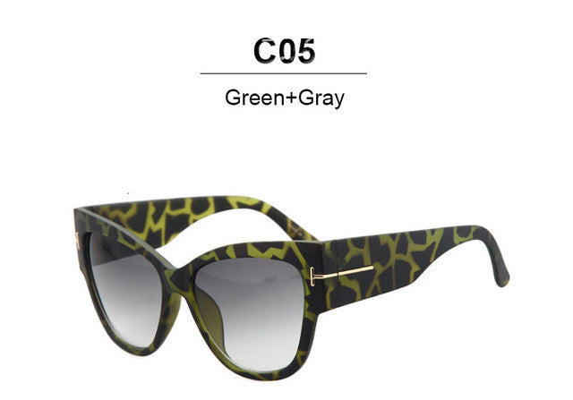 New Fashion Brand Designer Cat Eye Women Sunglasses Sun Glasses Big Size