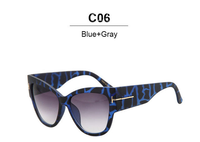 New Fashion Brand Designer Cat Eye Women Sunglasses Sun Glasses Big Size