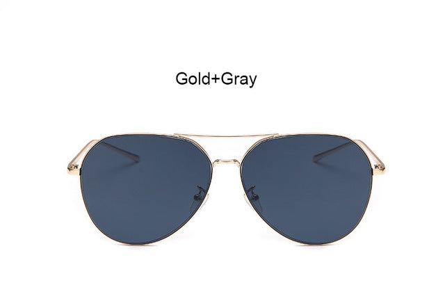 Coodaysuft Trend Fashion Flat Top Lens Mirror aviation Sunglasses Women Stylish Sun Glasses Lady Men Rose Gold Eyewear Mirror