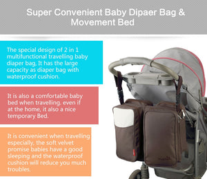 Portable Baby Bed Crib Outdoor Folding Bed Travelling Baby Diaper Bag Infant Safety Bag