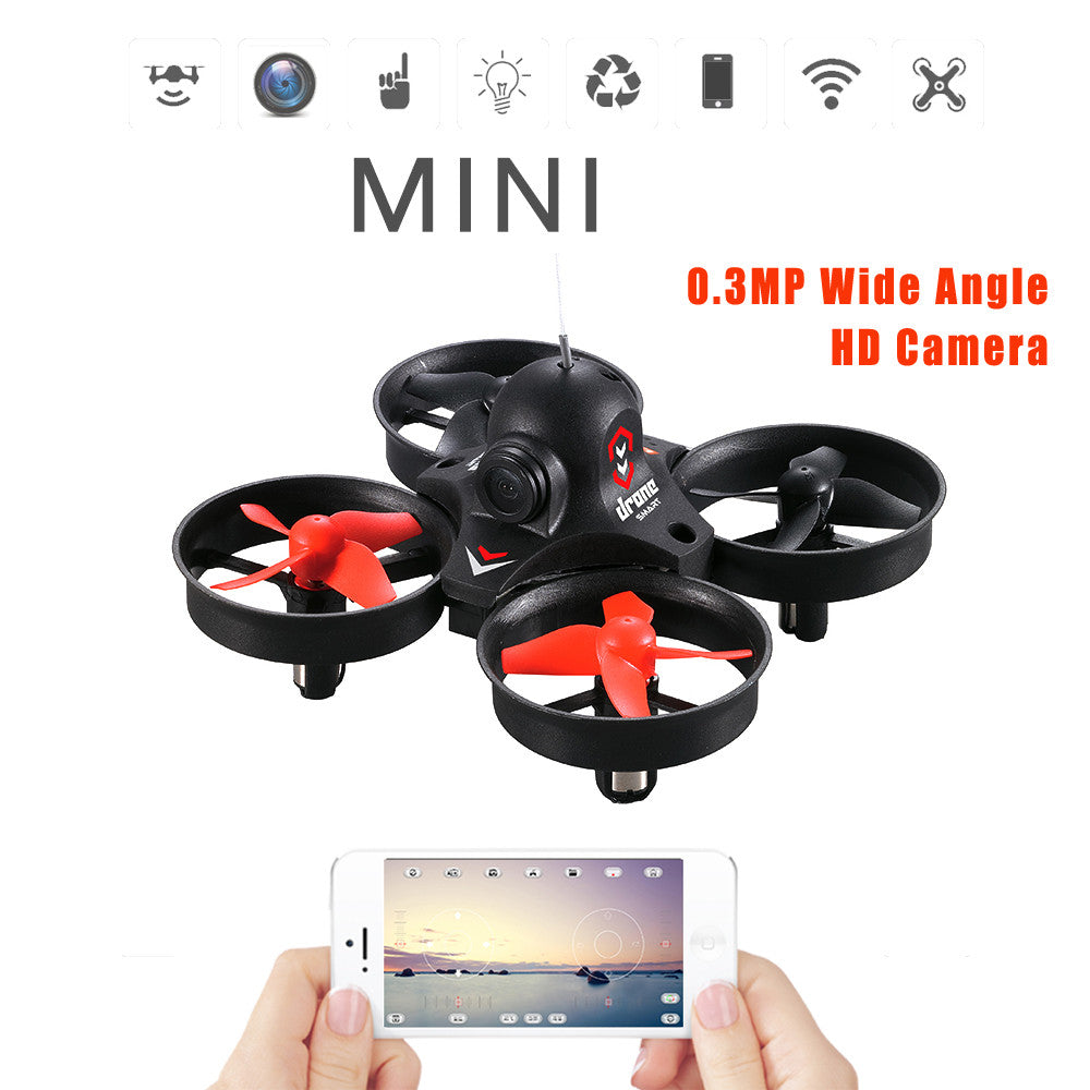 LiDiRC L10 2.4Ghz 0.3MP Wide Angle HD Camera RC Quadcopter Drone Wifi FPV RC Drone Altitude Hold One Key Return 3D Flips Rolls