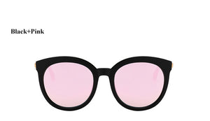 MEYOU Round Sunglasses Women 2017 Driving Luxury Brand Designer Sun Glasses Lunette Femme Rose Gold Pink Sunglasses Female UV400