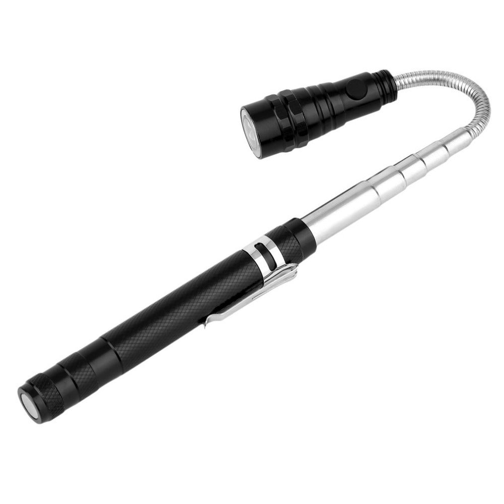 New Flexible Magnetized Head Telescopic Flexible 3 LED Torch Flashlight Magnetic Pick Up Tool Lamp Light