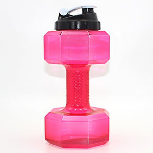 2.5L Dumbbells Shaped Plastic Big Large Capacity Gym Sports Water Bottle Outdoor Fitness Bicycle Bike Camping Cycling Kettle New