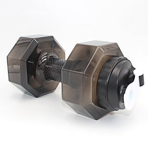 2.5L Dumbbells Shaped Plastic Big Large Capacity Gym Sports Water Bottle Outdoor Fitness Bicycle Bike Camping Cycling Kettle New