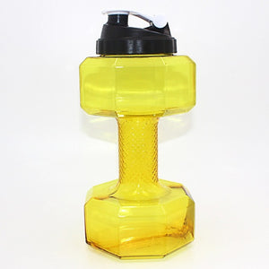 2.5L Dumbbells Shaped Plastic Big Large Capacity Gym Sports Water Bottle Outdoor Fitness Bicycle Bike Camping Cycling Kettle New