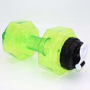 2.5L Dumbbells Shaped Plastic Big Large Capacity Gym Sports Water Bottle Outdoor Fitness Bicycle Bike Camping Cycling Kettle New