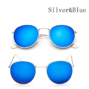 2017 Retro Round Sunglasses Women Men Brand Designer Sun Glasses for Women's Alloy Mirror Sunglasses Lentes Female Oculos De Sol