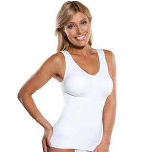 Hot Shaper Slim Up Lift Plus Size Bra Cami Tank Top Women Body Shaper Removable Shaper Underwear Slimming Vest Corset Shapewear