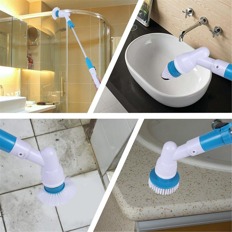 Multifunction Tub And Tile Scrubber Cordless Power Spin Scrubber Power Cleaning Brush