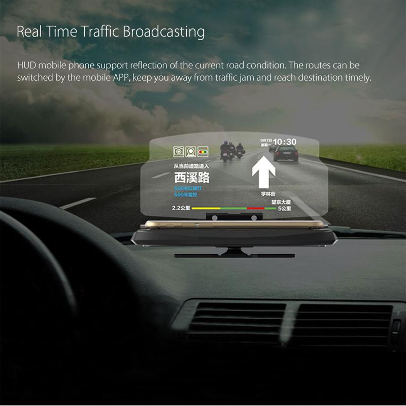 6.5 Inch Universal Car HUD Holder Head Up Display Projector Bracket For GPS Navigation For iPhone