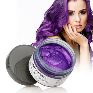 Hair Styling Pomade Silver Ash Grandma Grey Temporary Disposable Fashion Hair Wax Molding