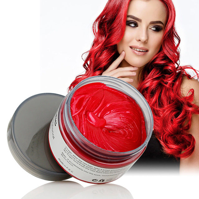 Hair Styling Pomade Silver Ash Grandma Grey Temporary Disposable Fashion Hair Wax Molding